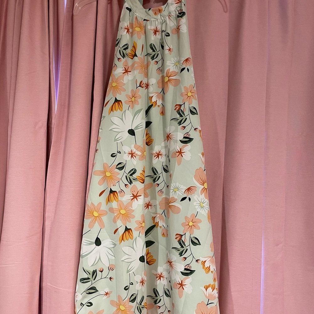 Floral Halter Dress